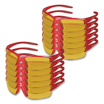KleenGuard™ Equalizer Safety Glasses, Red Frames, Amber-yellow Lens, 12-carton freeshipping - TVN Wholesale